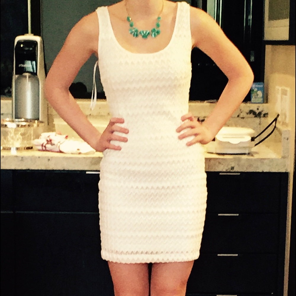 Guess White Bodycon Dress